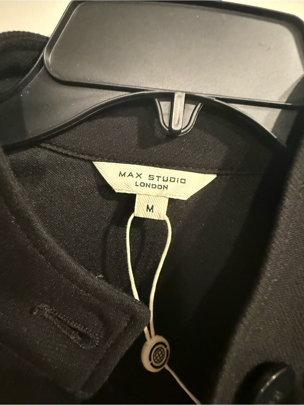 Max studio Black Button-Front Jacket - - Picture 2 of 2